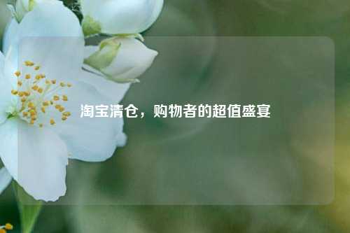 清仓,购物者的超值盛宴