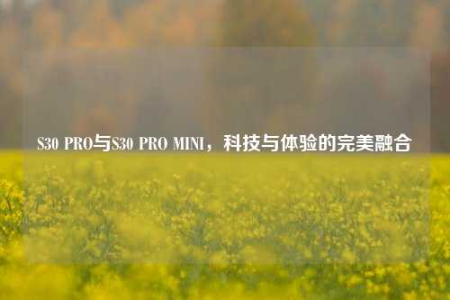 S30 PRO与S30 PRO MINI,科技与体验的完美融合