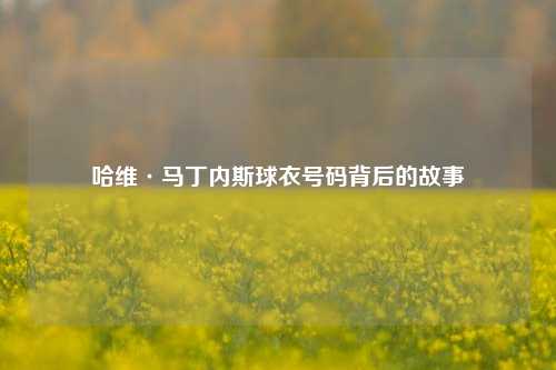 哈维·马丁内斯球衣号码背后的故事